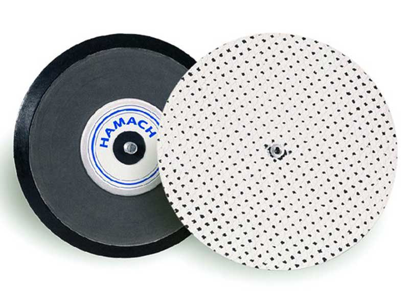 009991 Hamach Sanding Pads 150mm Hamach Sanding Pads – 150mm – Adhesive – without Holes – Hard – 5/16 Spindle